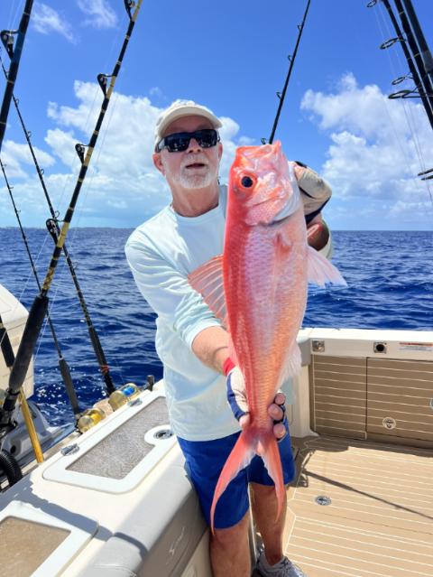 Yellow Eye Snapper Fishing Deep Dropping Bimini Bahamas 